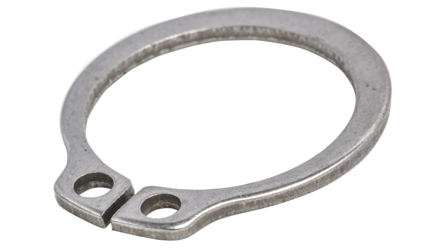 RS PRO Stainless Steel External Circlip, 18mm Shaft Diameter, 17mm Groove Diameter