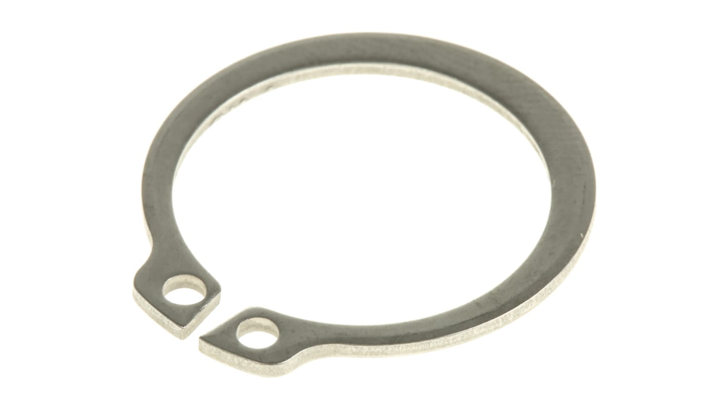 RS PRO Stainless Steel External Circlip, 22mm Shaft Diameter, 21mm Groove Diameter