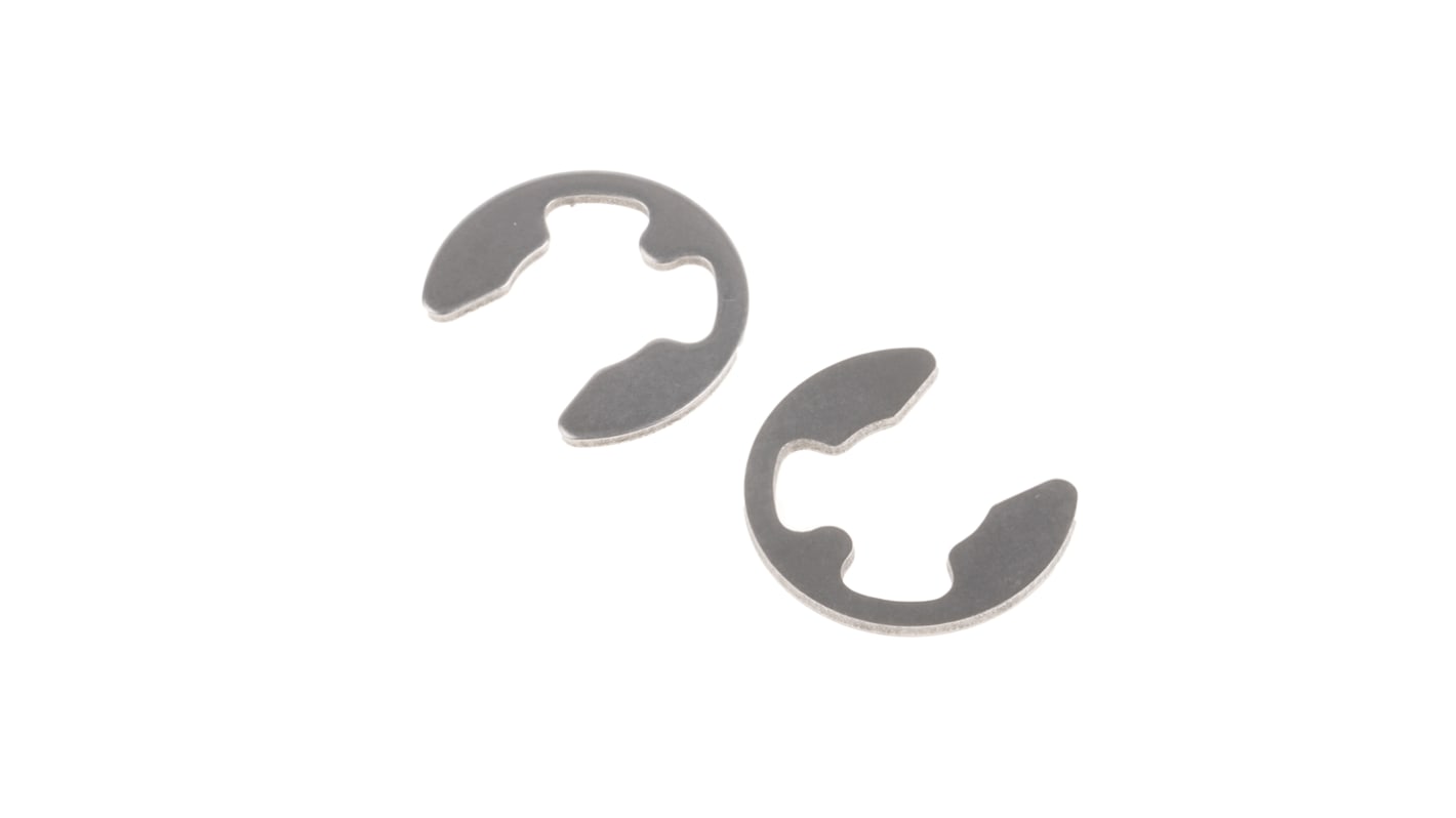 RS PRO Stainless Steel E Type Circlip, 9mm Shaft Diameter