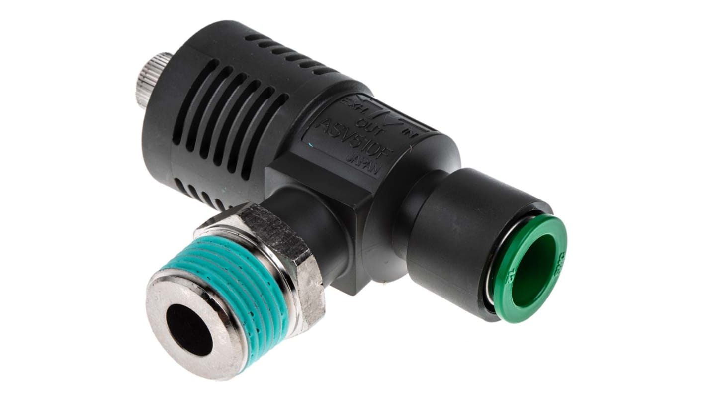 SMC クイックリリーフ弁付継手, ASVシリーズ x12mm ASV510F-04 SMC クイックリリーフ弁付継手, ASVシリーズ x12mm ASV510F-04