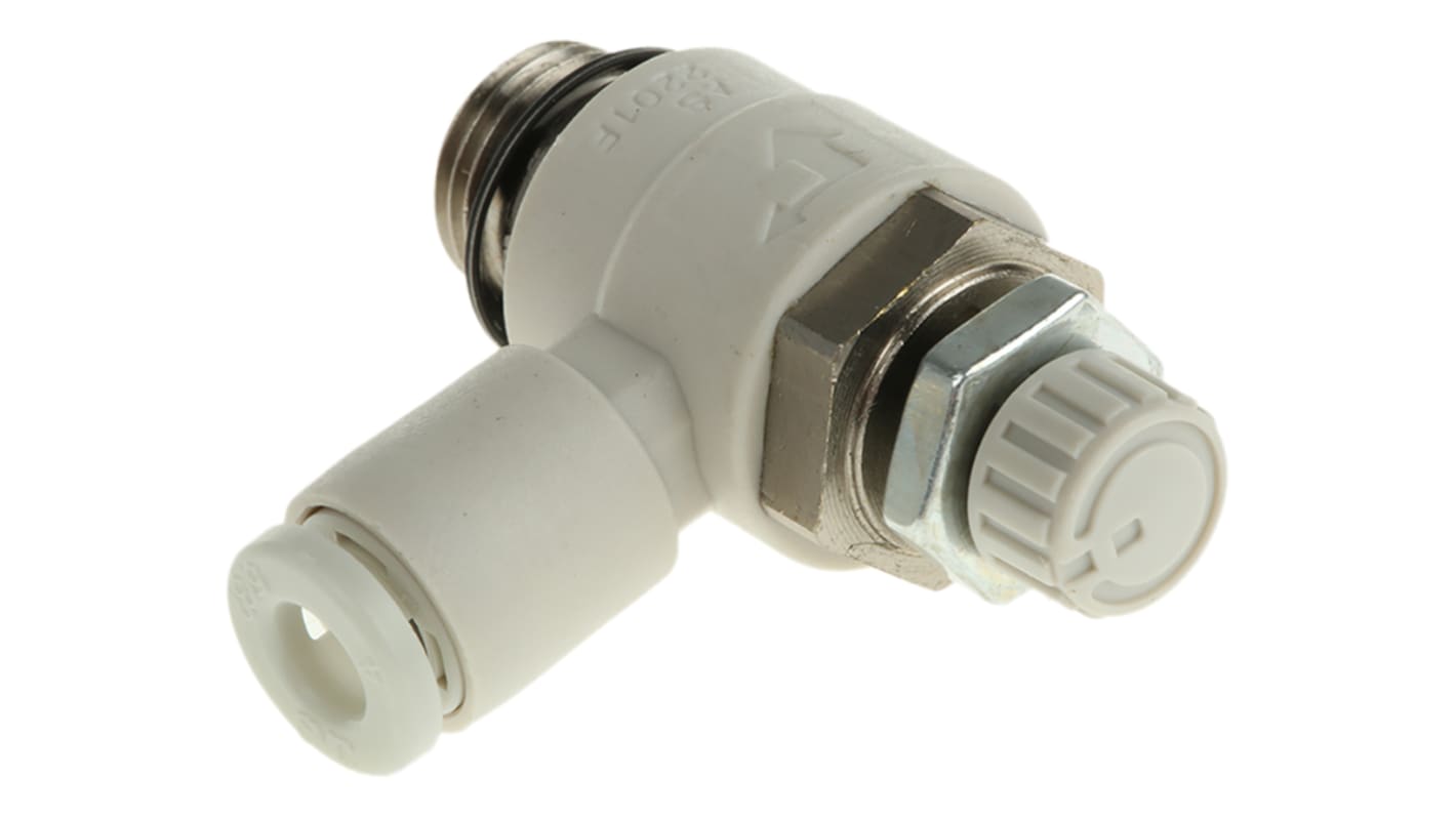 SMC AS Series Threaded Flow Regulator x 4mm Tube Outlet Port