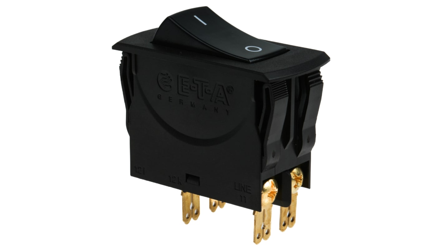 ETA Thermal Circuit Breaker - 3120-N 2 Pole 50 V DC, 240 V AC Voltage Rating, 16A Current Rating