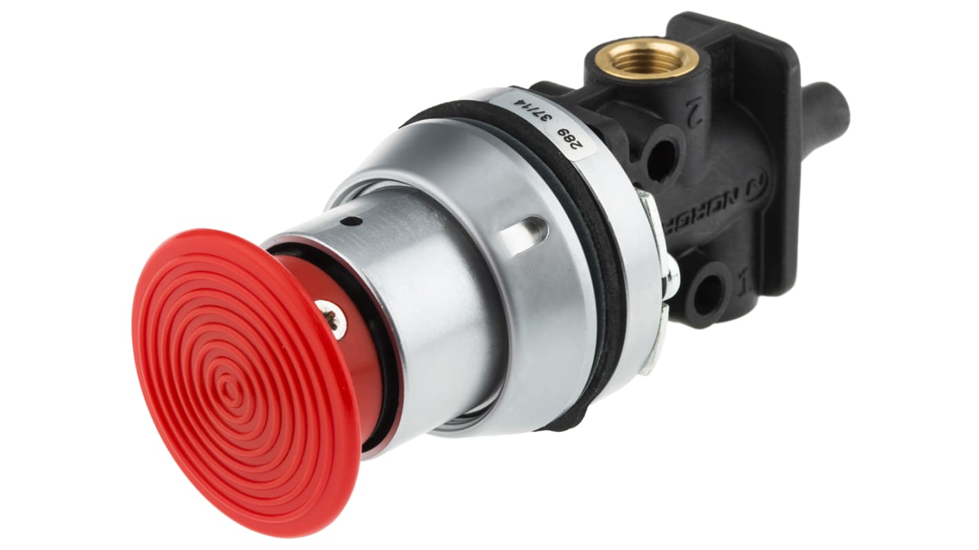 Norgren Push Button 3/2 Pneumatic Manual Control Valve 03 Series, G 1/8, 1/8in, III B