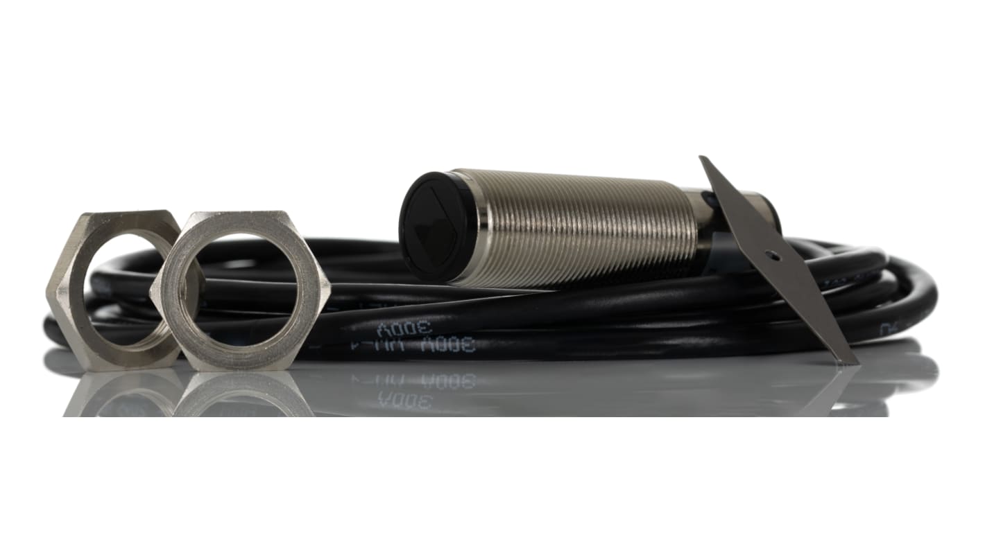 Rs-Online Sensore fotoelettrico Cilindrico SICK a soppressione di sfondo rilevamento 3 mm → 100 mm uscita NPN
