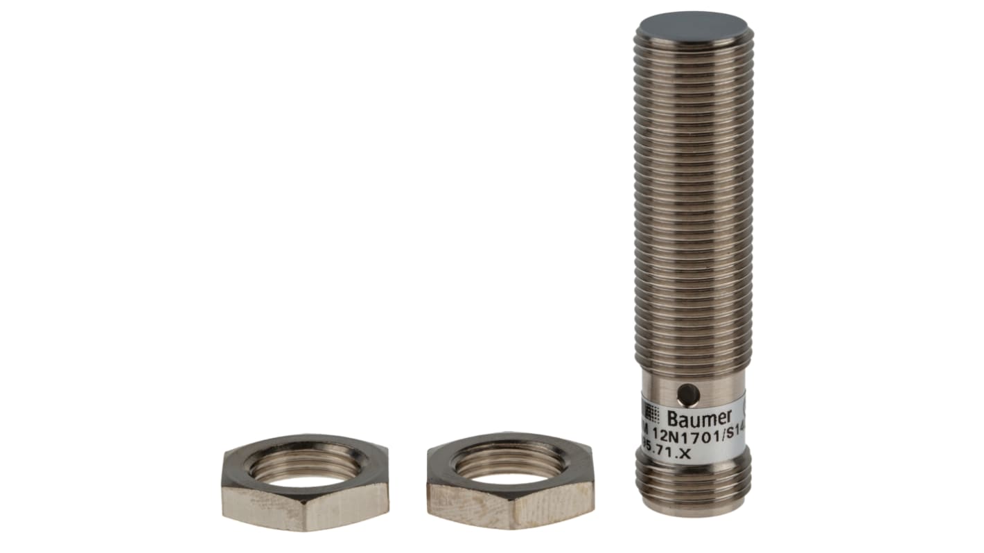 Rs-Online Sensore di prossimità Cilindro filettato Baumer M12 rilevamento 4 mm 10 → 30 V c.c