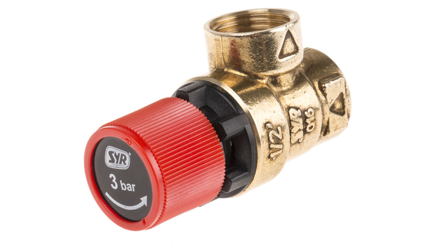 Reliance 3bar Pressure Relief Valve With Female BSP 1/2 in BSP Female Connection and a BSP 1/2 Exhaust Port
