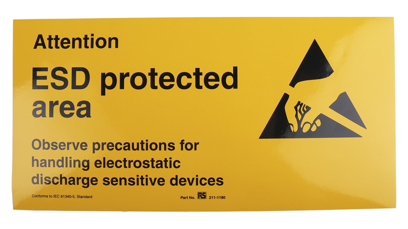 Safety Poster, Vinyl, English, 300 mm, 150mm