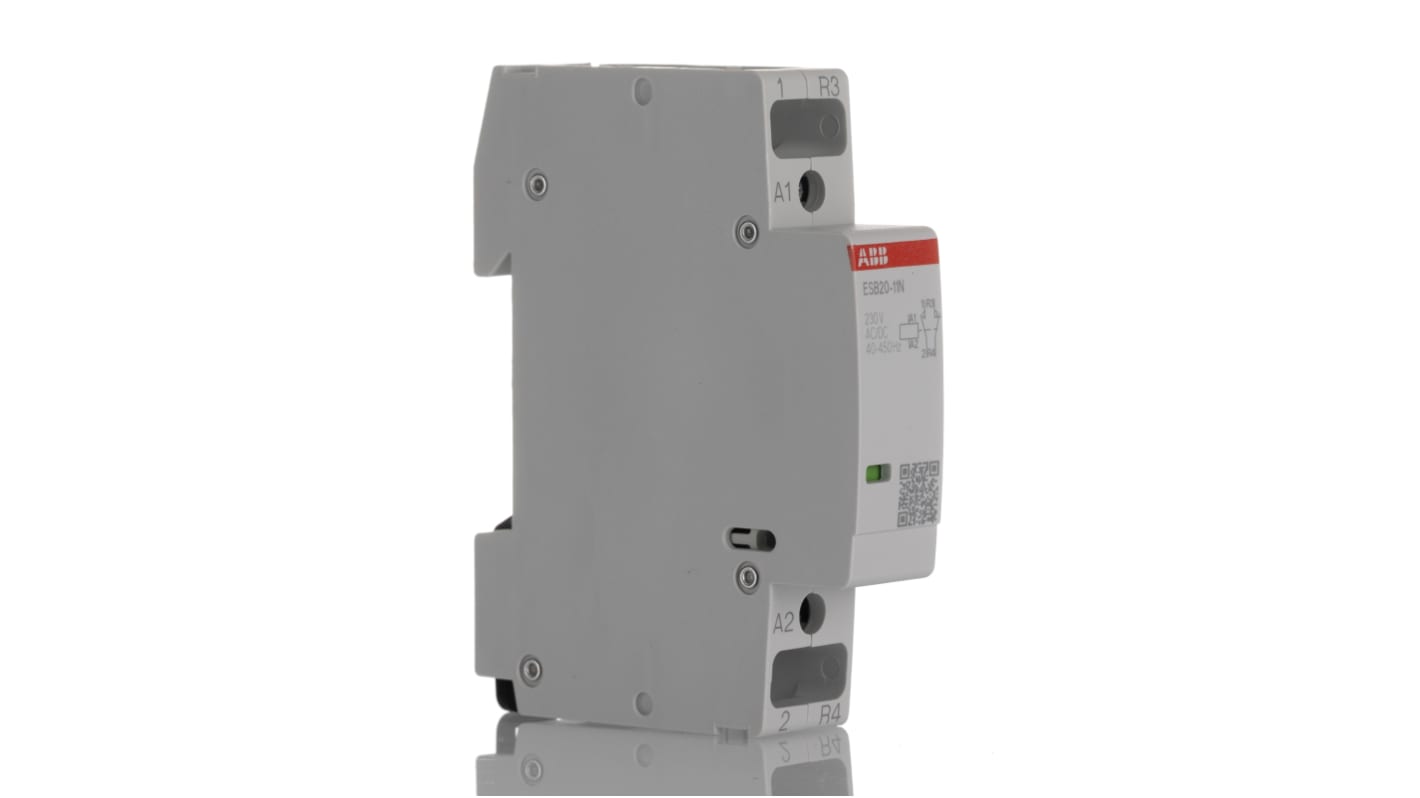 Stycznik 230 V AC ABB styki: 2 4.6 kW 20 A 1NO + 1NC 1SBE121111R0611