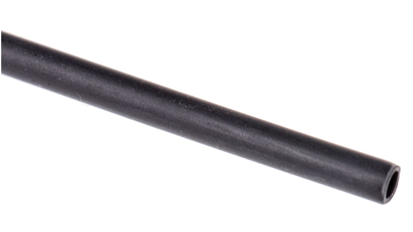 RS PRO Halogen Free Heat Shrink Tubing, Black 1.6mm Sleeve Dia. x 1.2m Length 2:1 Ratio