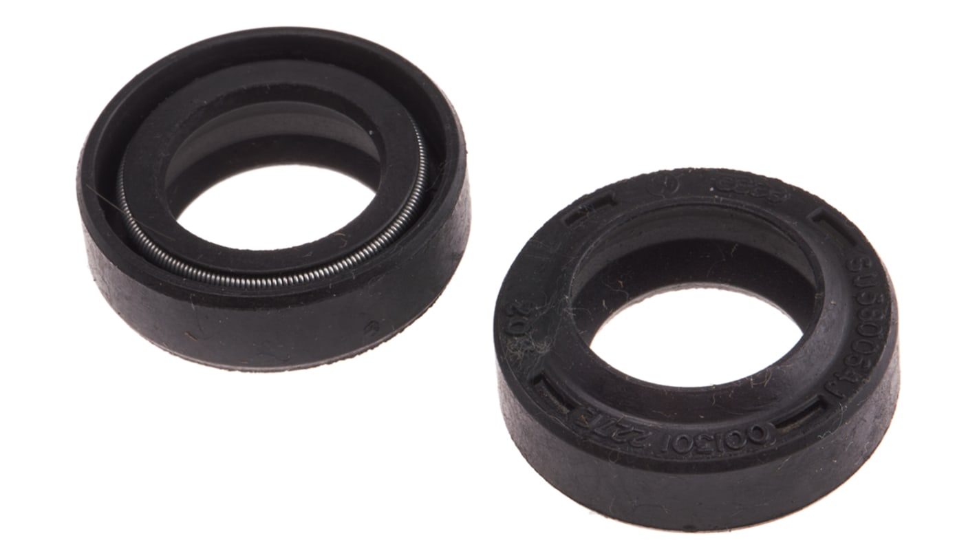 RS PRO Nitrile Rubber Shaft Seal Seal, 15mm Bore, 24mm Outer Diameter