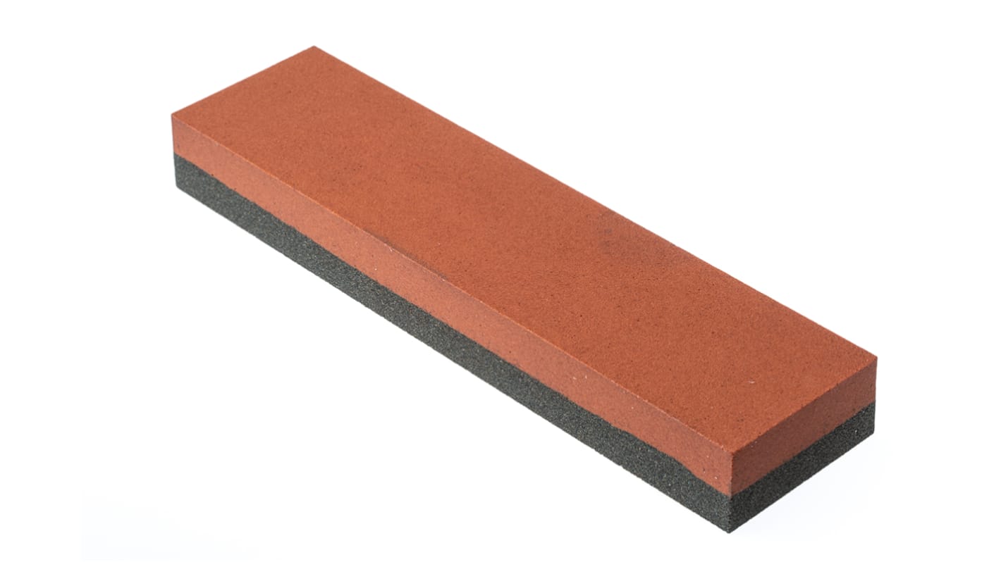 Norton Coarse/Fine Rectangular Sharpening Stone, 8in x 2in x 1in