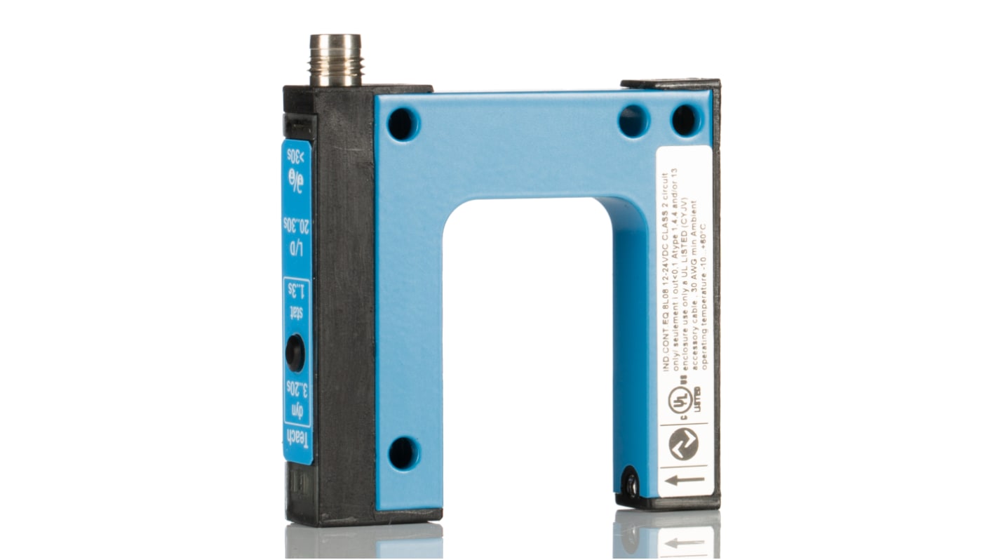 Rs-Online Sensore fotoelettrico SICK rilevamento 30 mm uscita Commutazione luce/buio PUSH/PULL