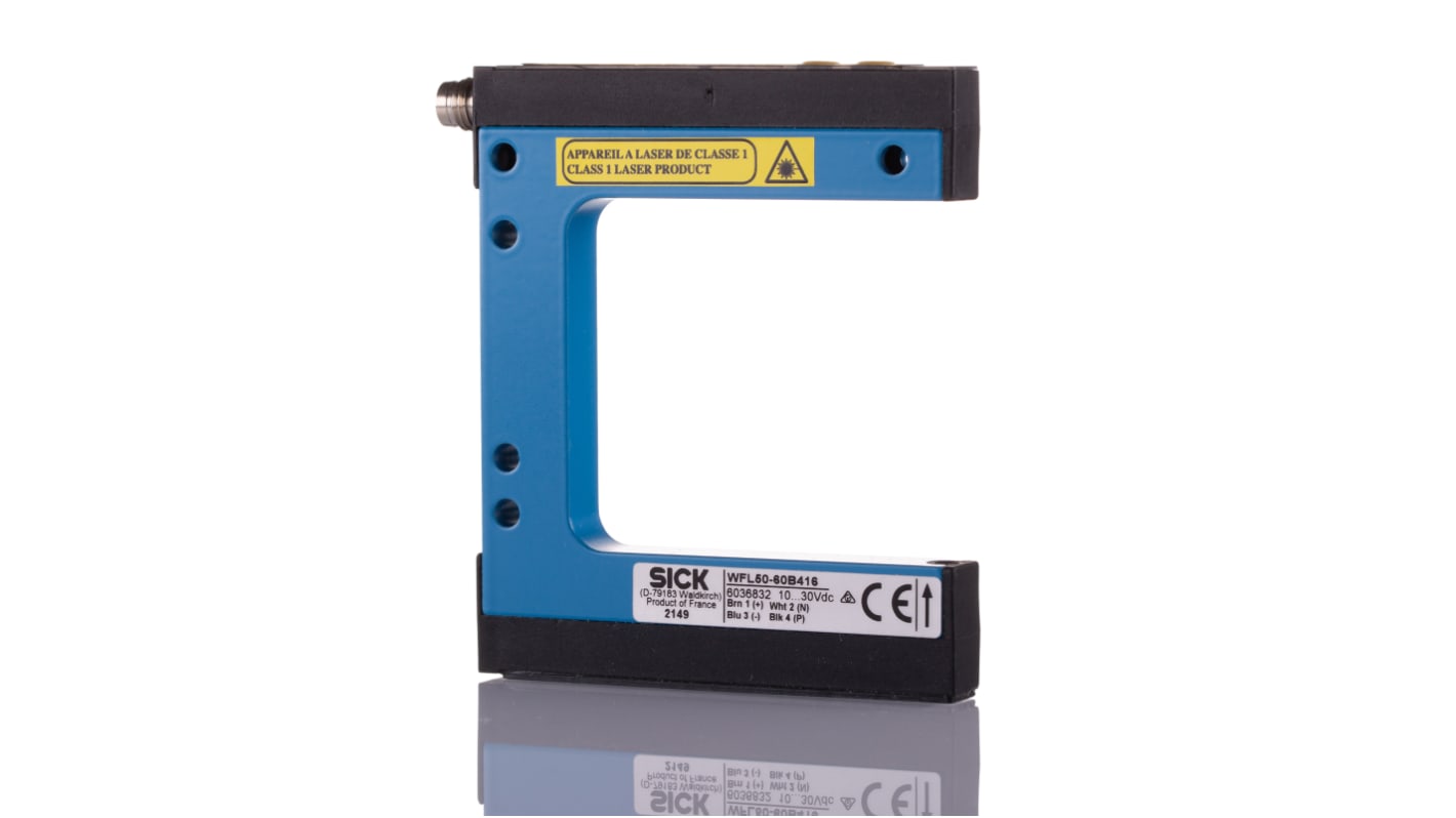 Rs-Online Sensore fotoelettrico SICK rilevamento 50 mm uscita Commutazione luce/buio NPN PNP
