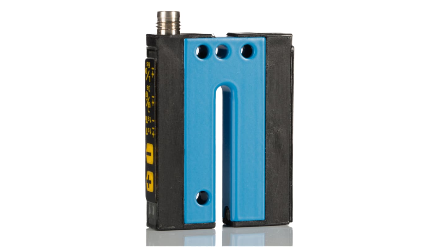 Rs-Online Sensore fotoelettrico SICK rilevamento 5 mm uscita Commutazione luce/buio NPN PNP