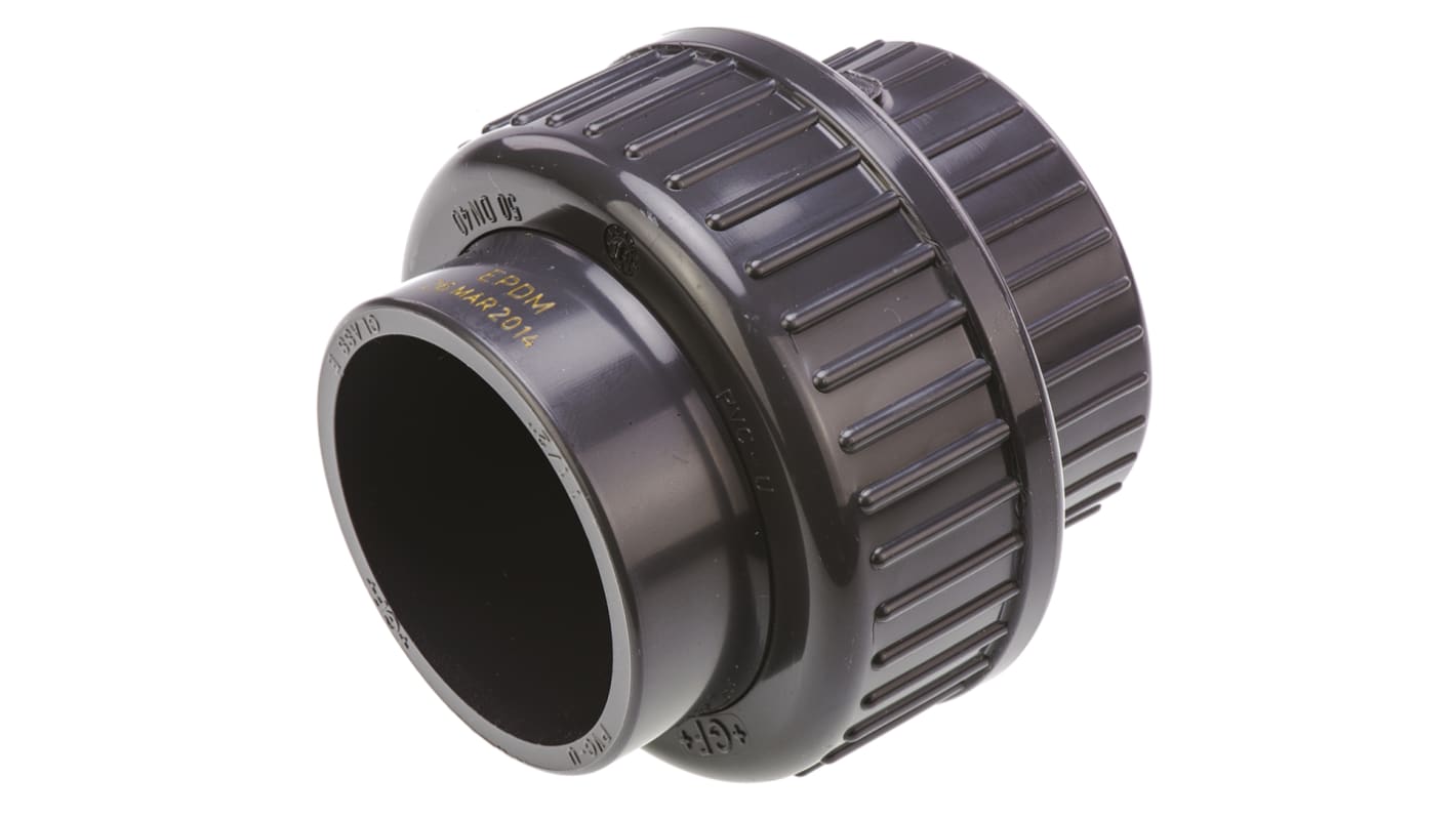 Georg Fischer Plastic Pipe Fitting, Straight Union, 20mm
