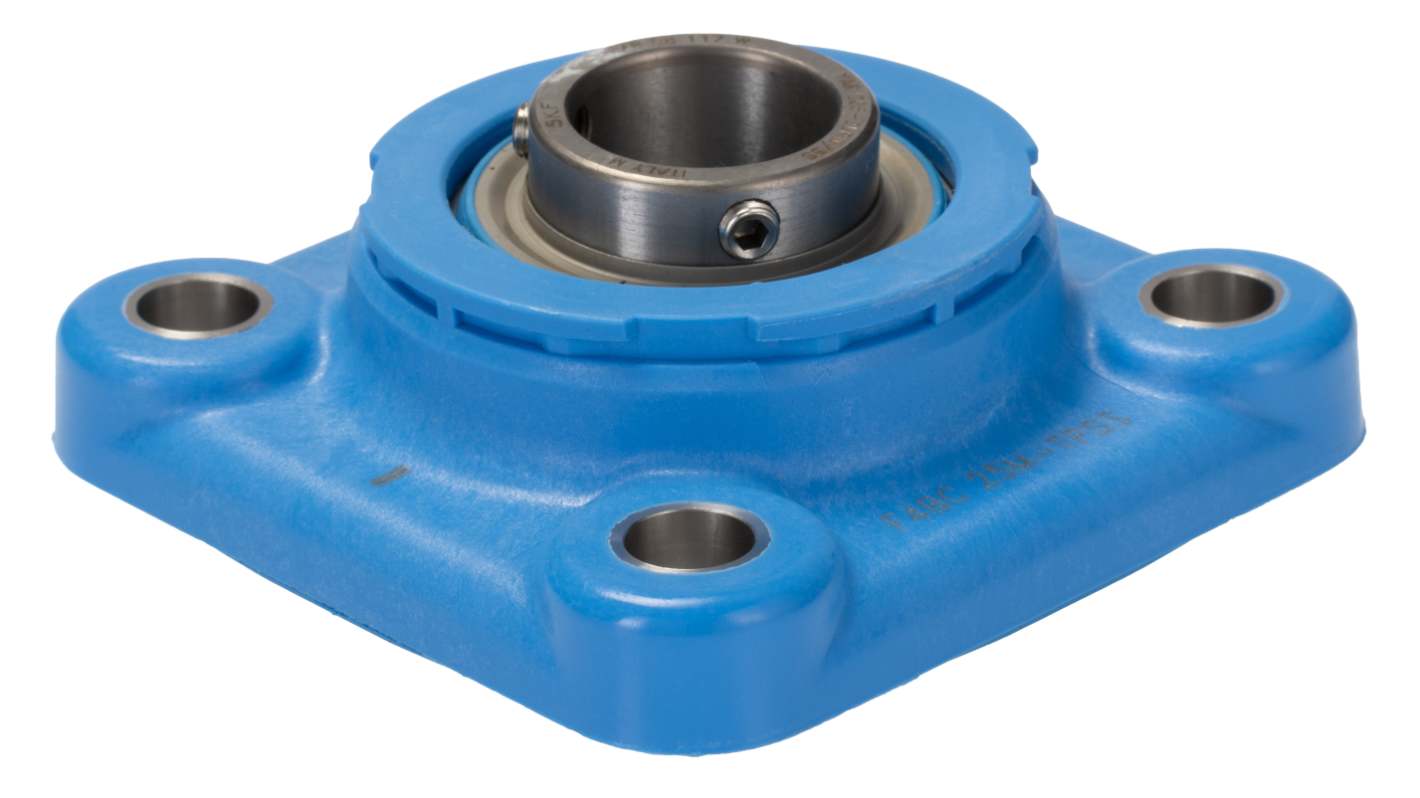 4 Hole Flange Bearing Unit, F4BC 25M-TPSS, 25mm ID