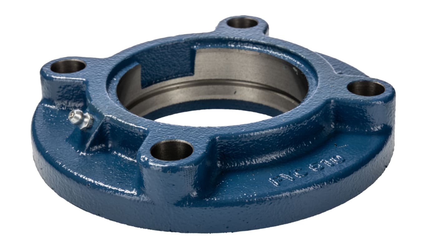Unité à roulements à bride SKF, diam int 90mm, 4 trous de fixations en Fonte