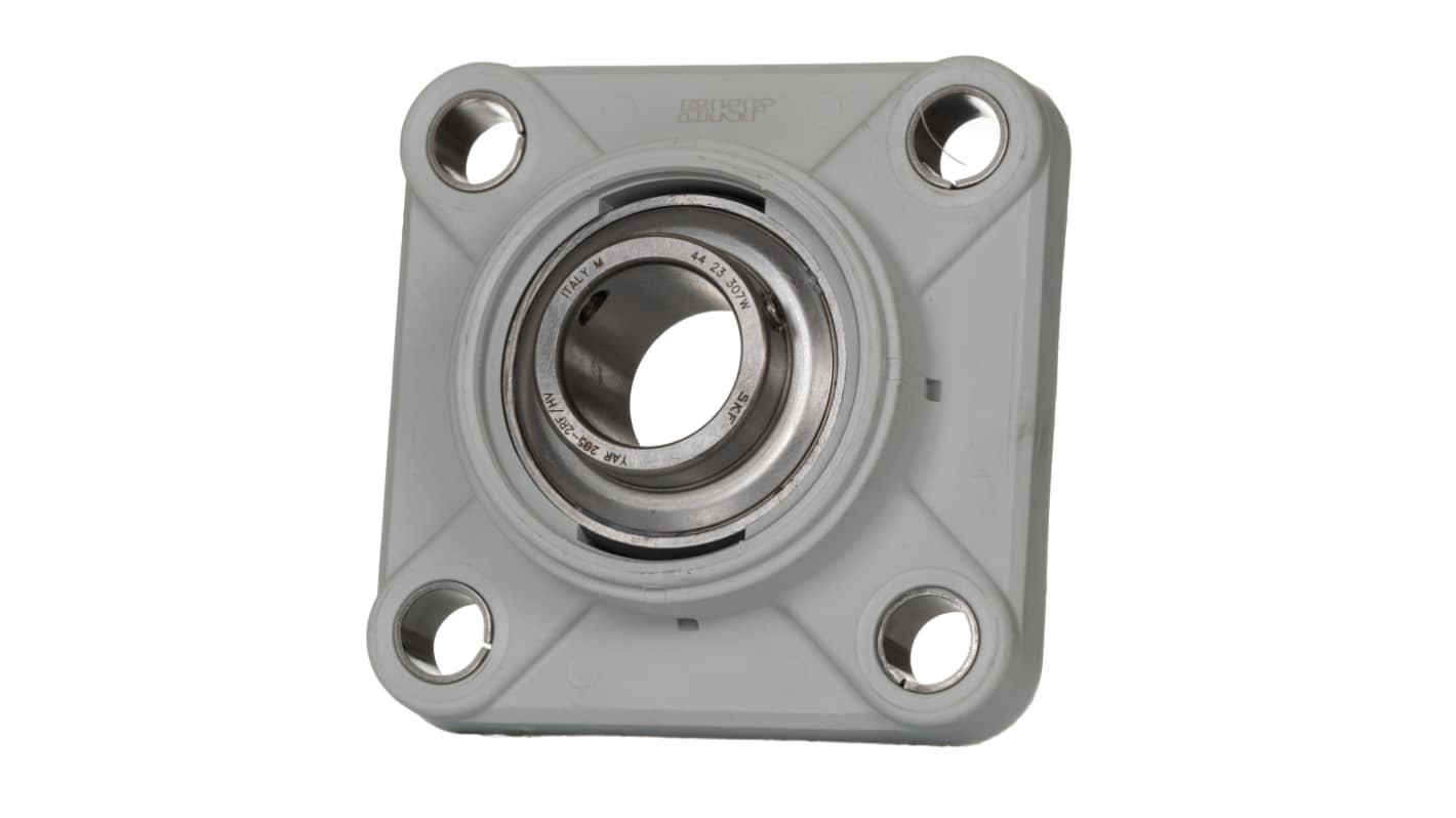Cuscinetto flangiato SKF, 4 fori di montaggio, Ø int 20mm, dimensioni 86mm x 30mm x 37.3mm, in Corpo in materiale