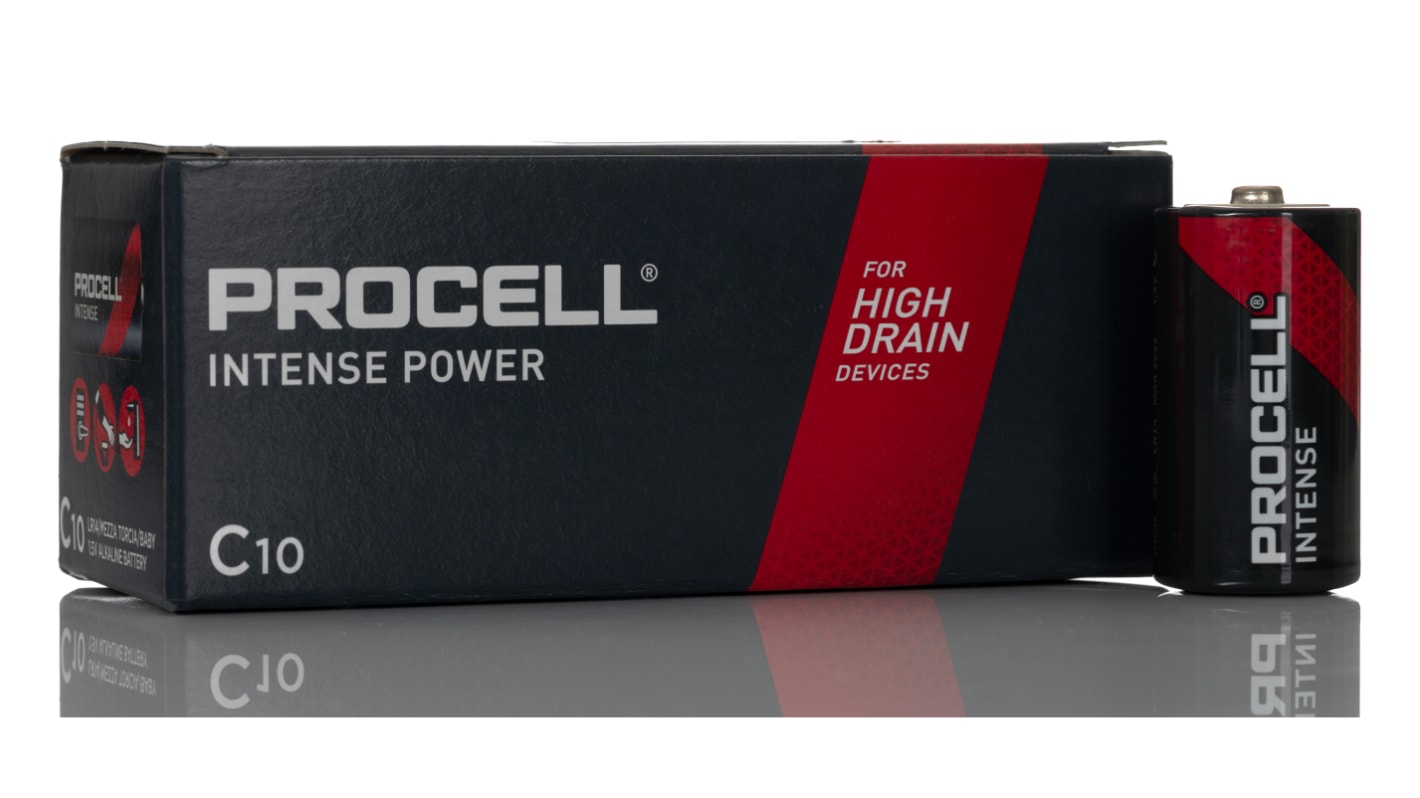 Duracell Procell C batteri, Intense LR14, 1.5V, Alkalisk PX1400, 7.933Ah