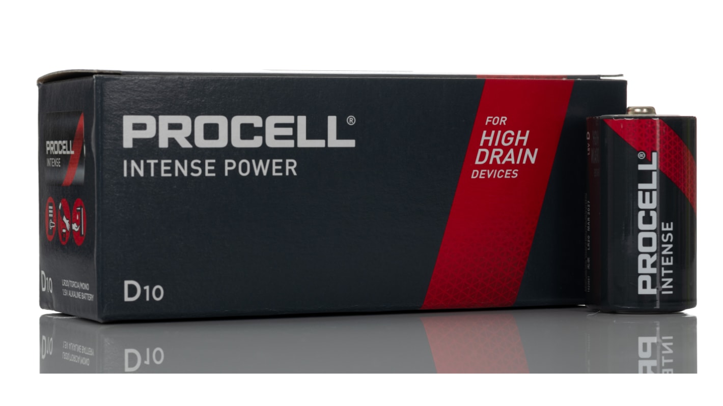 Duracell Procell 1号电池, 1.5V, 碱性, 15.660AH, Intense系列, PX1300