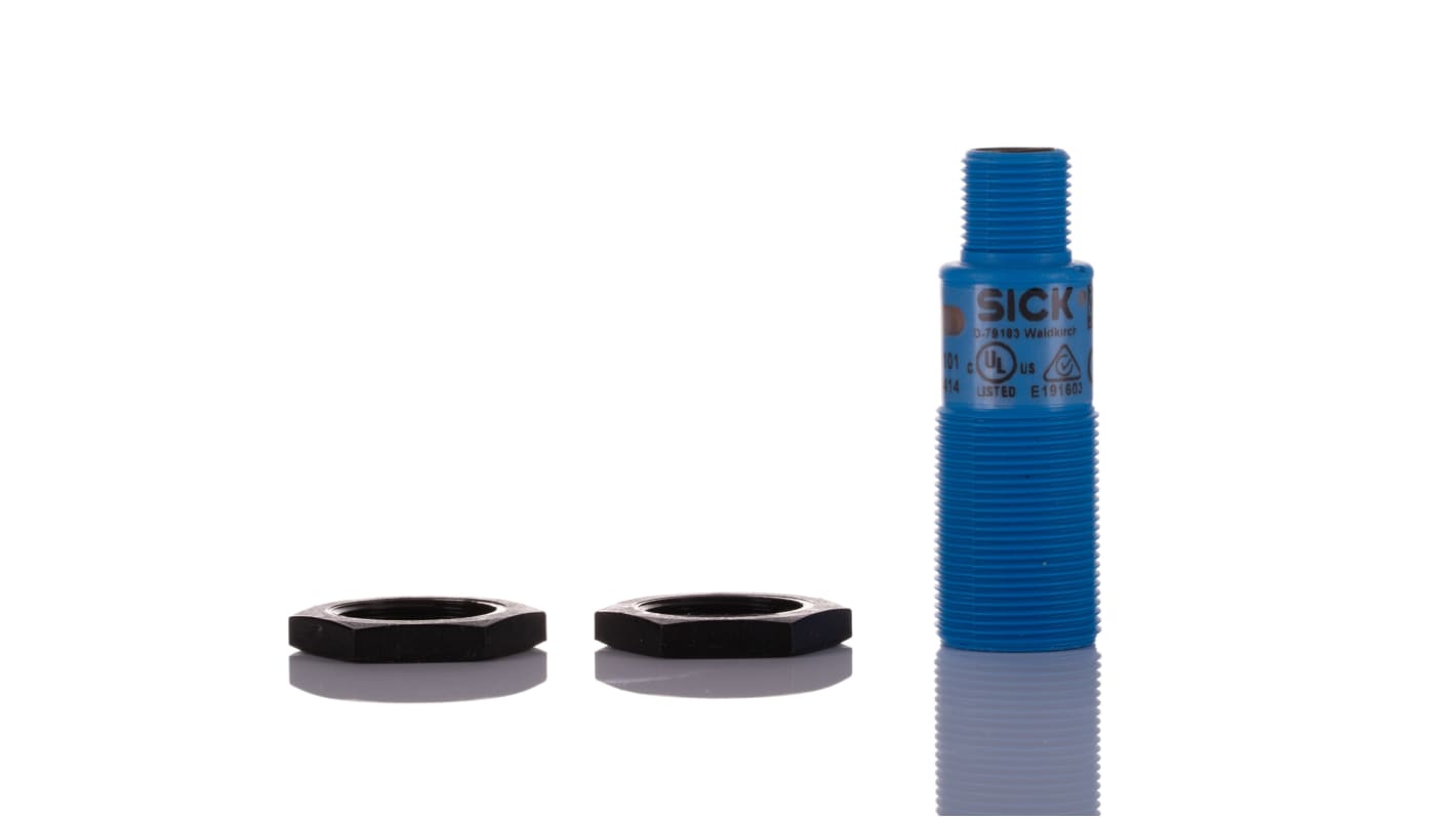 Rs-Online Sensore di prossimità Cilindro filettato SICK M18 rilevamento 250mm 10 → 30 V CC