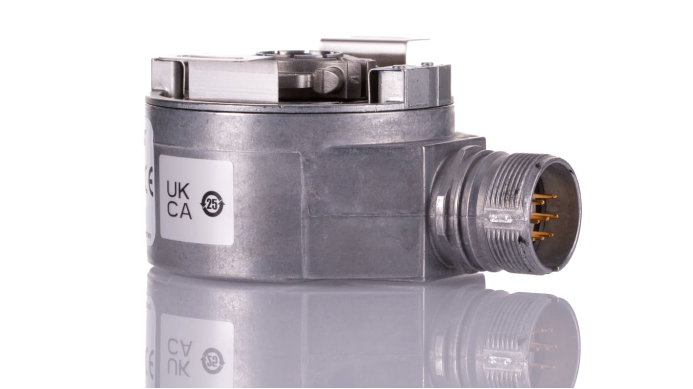 Encoder absoluto SICK serie AFS/AFM60 SSI, 8192 impulsos/rev, 9000rpm máx., salida SSI, con Conexión enchufable, 4,5
