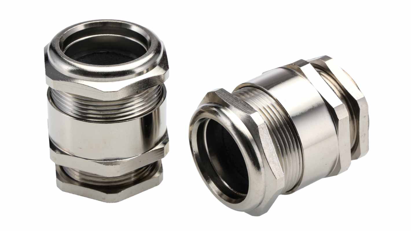 Lapp SKINDICHT Series Metallic Nickel Plated Brass Cable Gland, M32 Thread, 21.8mm min., 23.8mm max., IP68