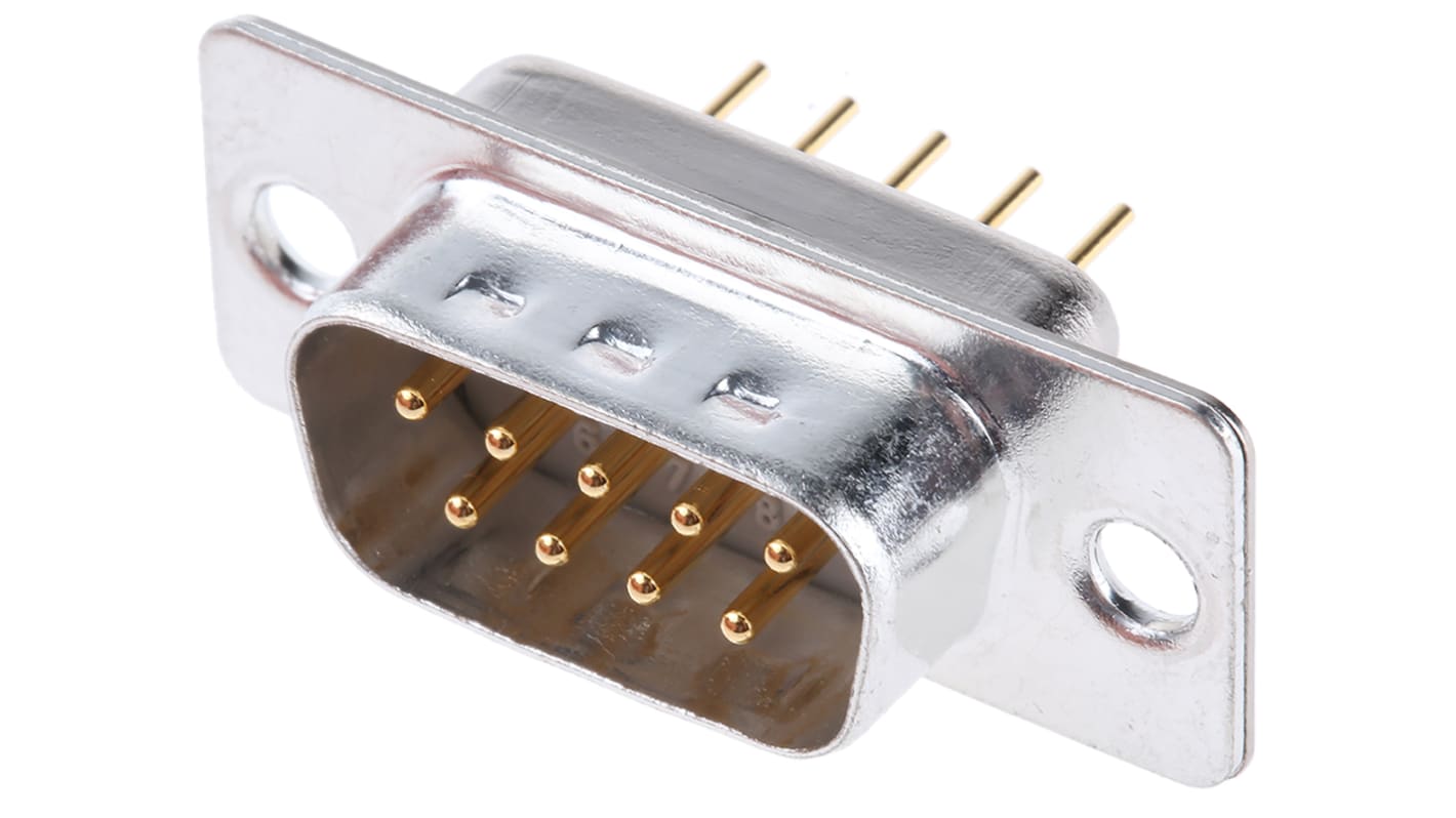 Cinch FD Sub-D Steckverbinder Stecker , 9-polig / Raster 2.76mm, Durchsteckmontage  Lötanschluss