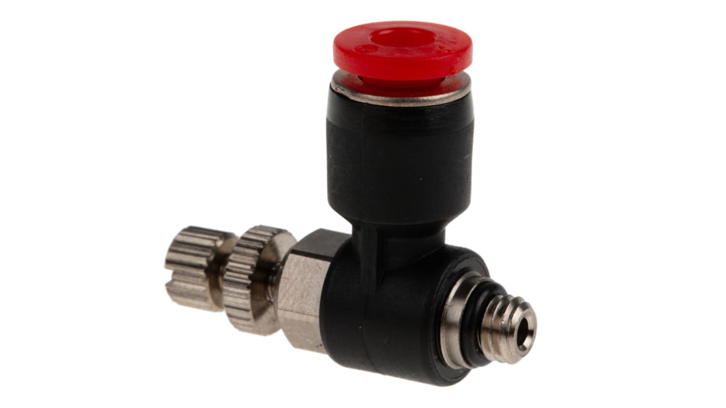 Norgren Pneufit C Series Threaded In-line Regulator, M5 Inlet Port, Push In 4mm Tube Inlet Port x Push In 4mm Tube