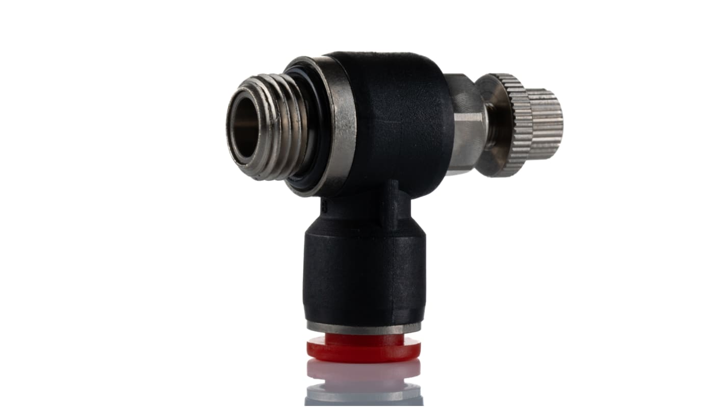 Norgren Pneufit C Series Threaded In-line Regulator, Push In 8mm Tube Inlet Port x Push In 8mm Tube Outlet Port