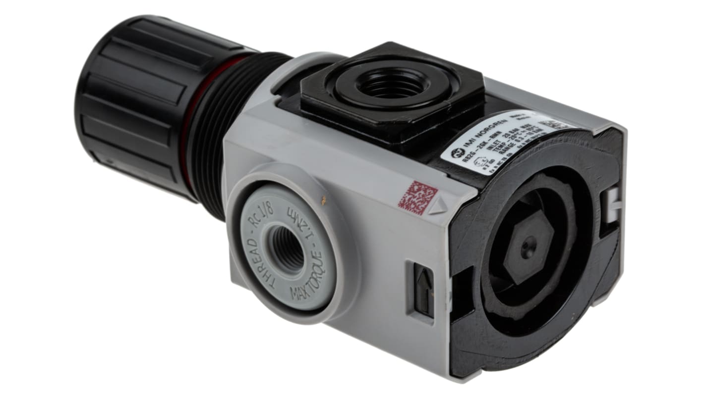 Norgren G 1/4 Pneumatic Regulator - 0.3bar to 10bar, 1/4 in, 10bar max. input
