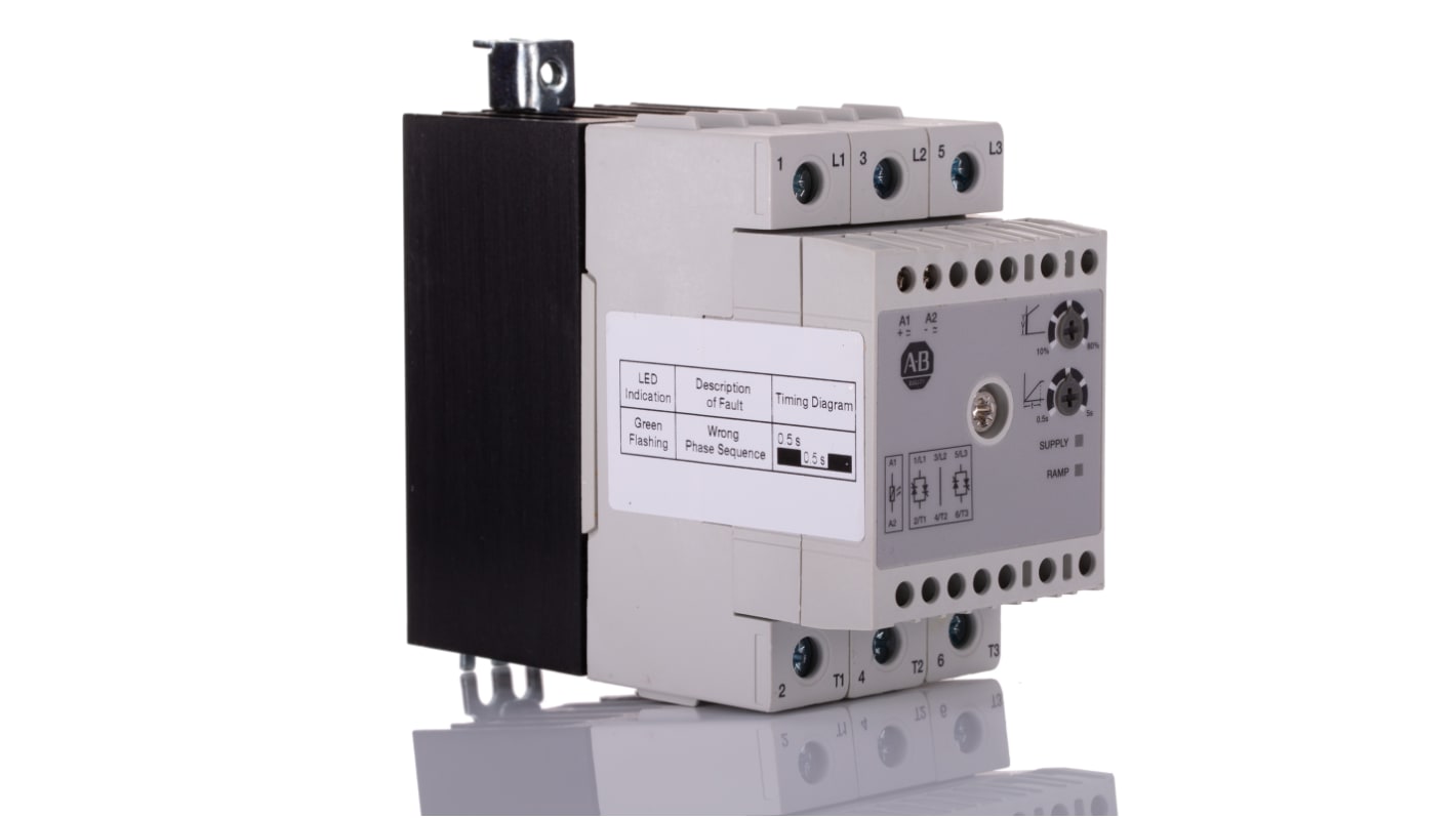 Rockwell Automation Bulletin 154-TP2C Sanftanlauf 3-phasig 7,5 kW, 600 V ac / 16 A