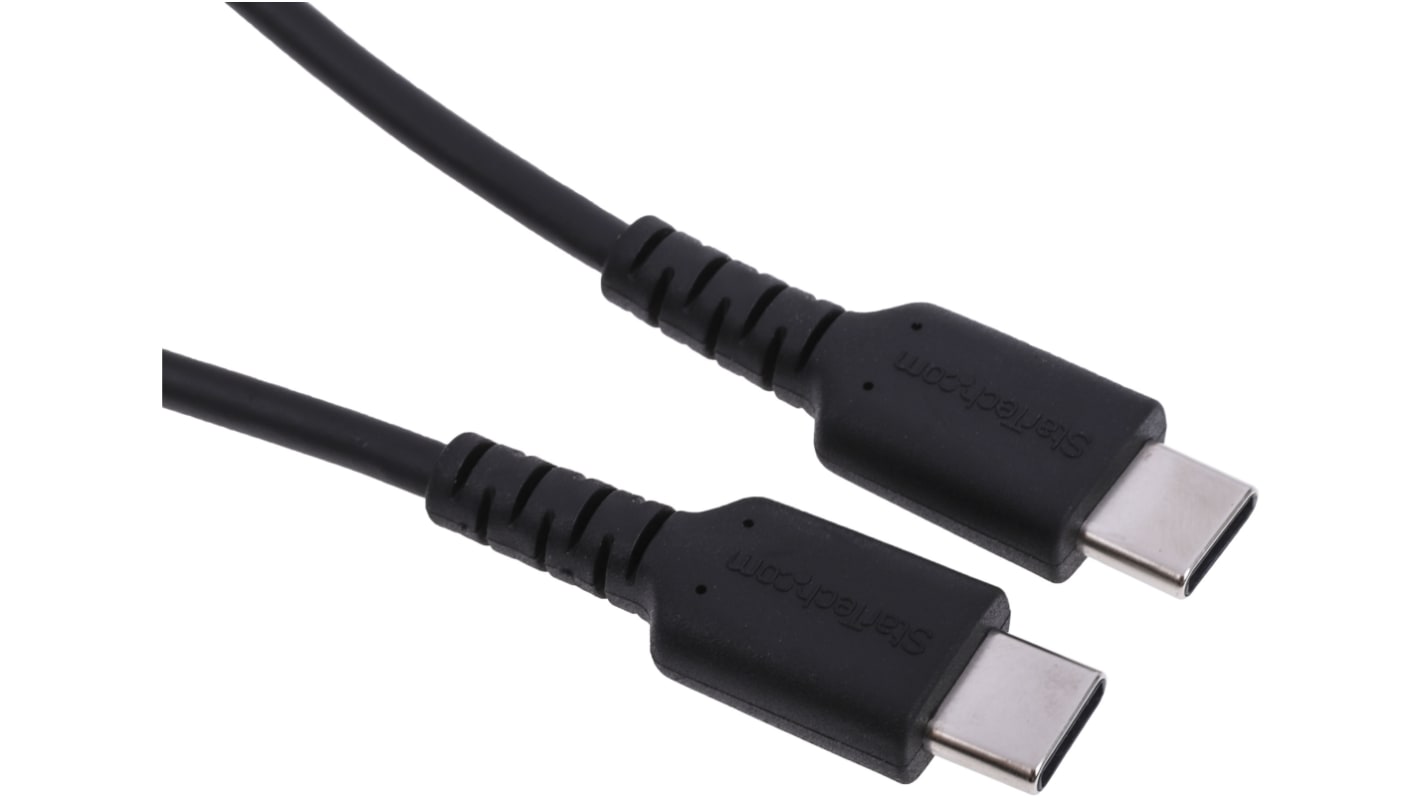 Kabel USB Złącze A USB C Złącze B USB C dł. 1m Wytrzymały kabel USB-C do ładowania USB 2.0 kolor: Czarny