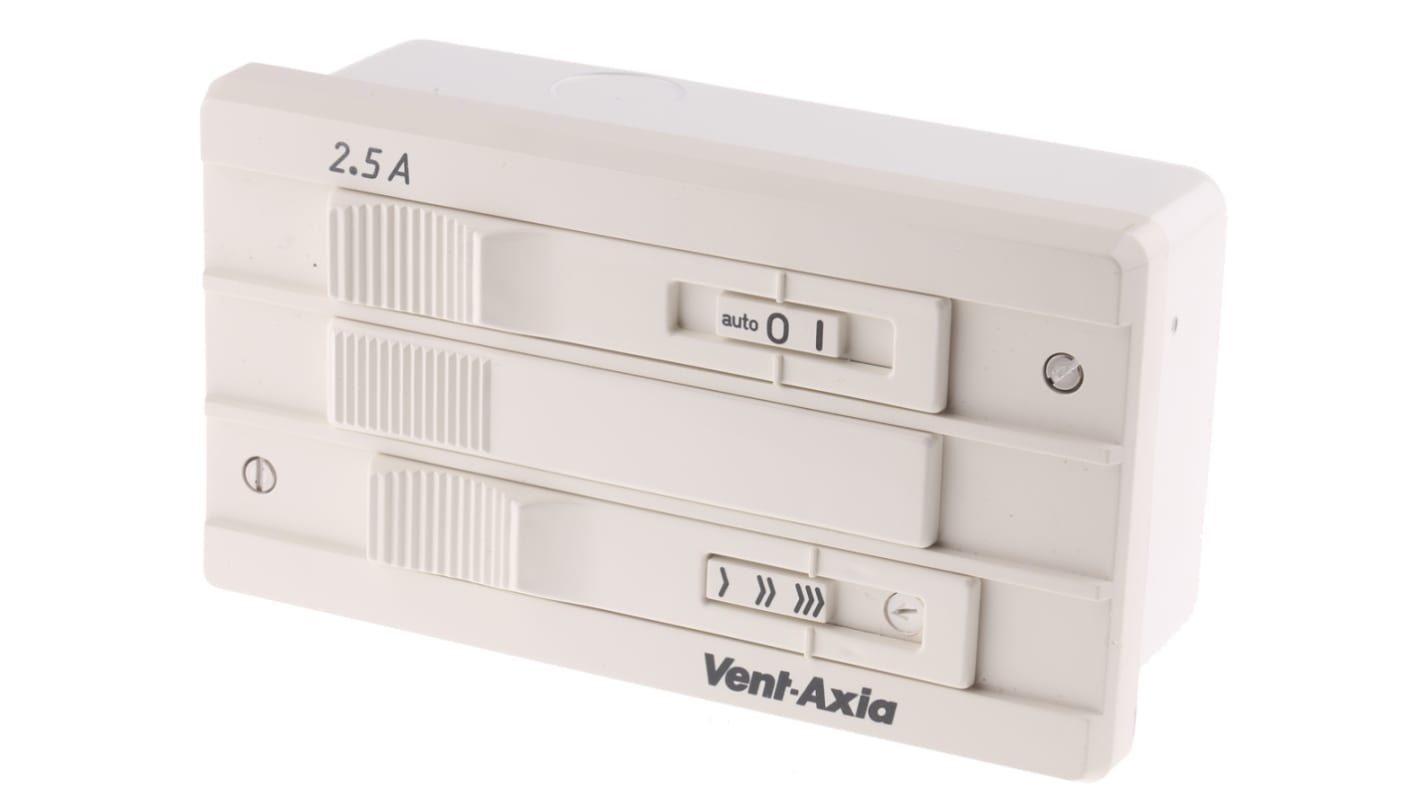 Vent-Axia Fan Speed Controller for Use with T-Series Fans, 230 V ac, 2.5A Max, Infinitely Variable