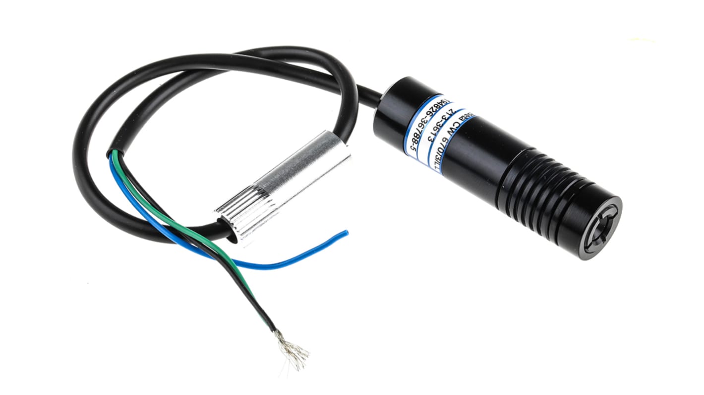 1068-45-000 Laser Module, 670nm 3mW, Continuous Wave, TTL control, Dot/Line pattern -8 → -12 V