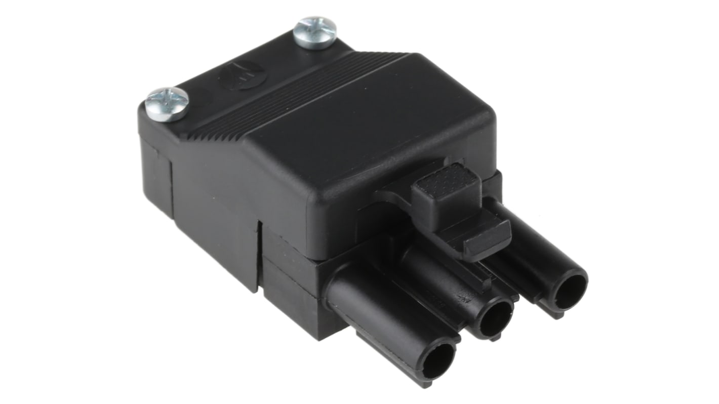 Wieland ST18 Series Connector, 3-Pole, Male, Cable Mount, 16A, IP20