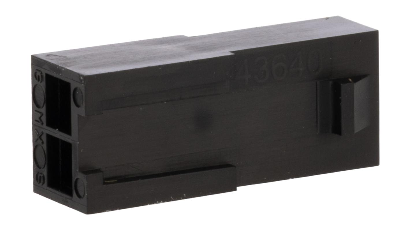 Molex, 43640 Male Housing Plug, 3mm Pitch, 2 Way, 1 Row