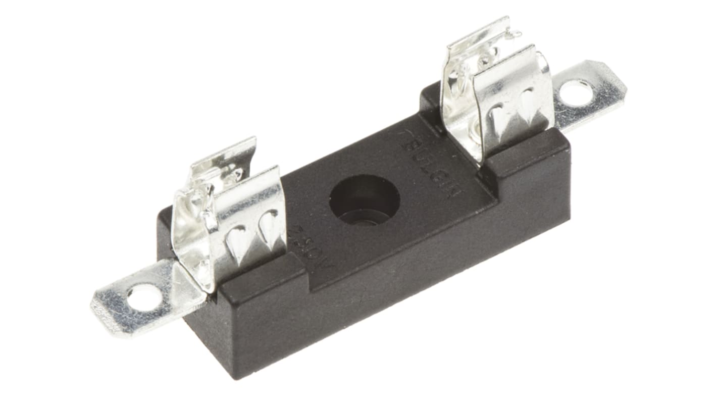 Base di montaggio portafusibile Bulgin 6.3 x 32mm, 13A, 250V ca