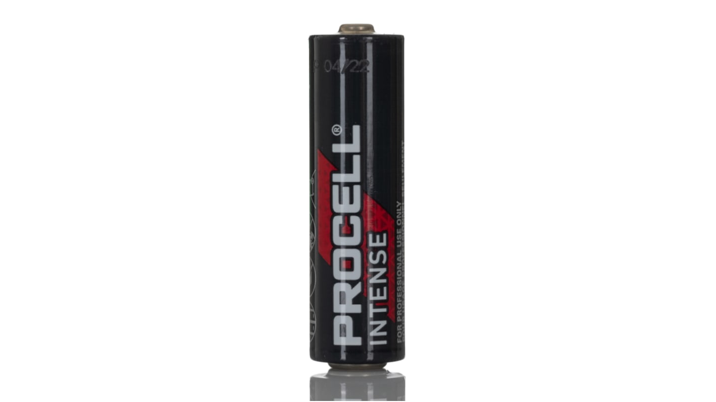 Duracell Procell 1.5V碱性5号电池, 3.112AH, 638节, Intense系列, PX1500