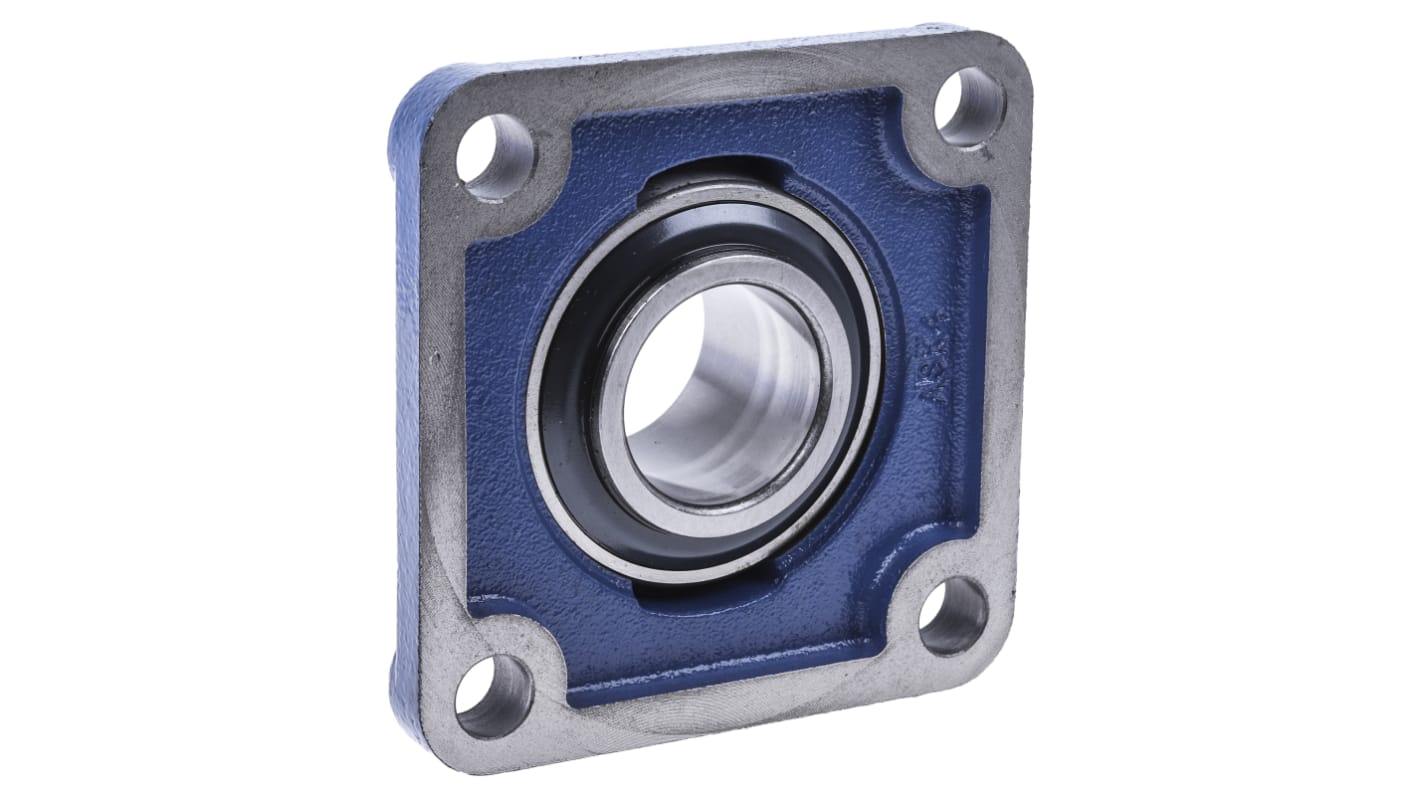 SKF フランジ付きベアリングユニット, 4穴, 内径:44.45mm, UCF SKF フランジ付きベアリングユニット, 4穴, 内径:44.45mm, UCF