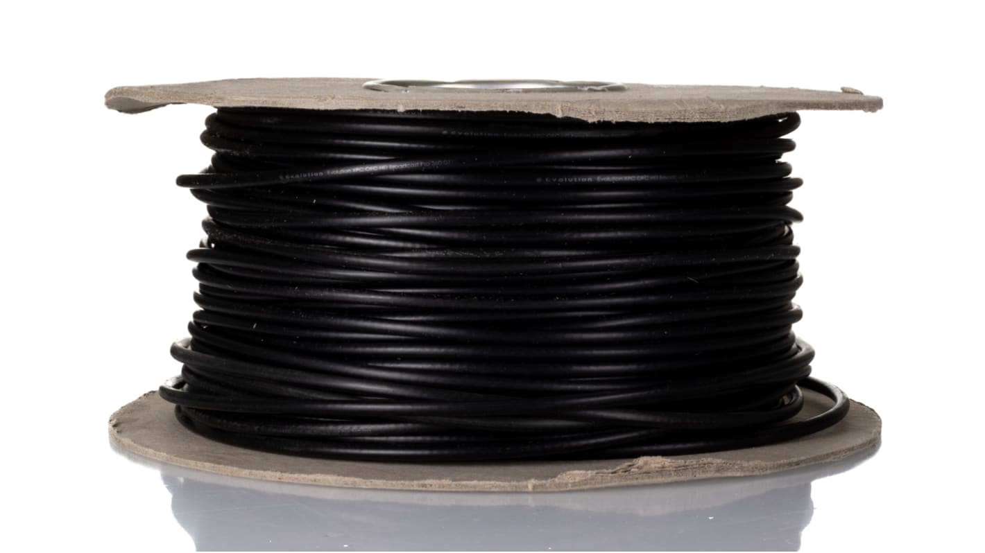 RS PRO 1 Core, 4.5mm od, 100m, Black