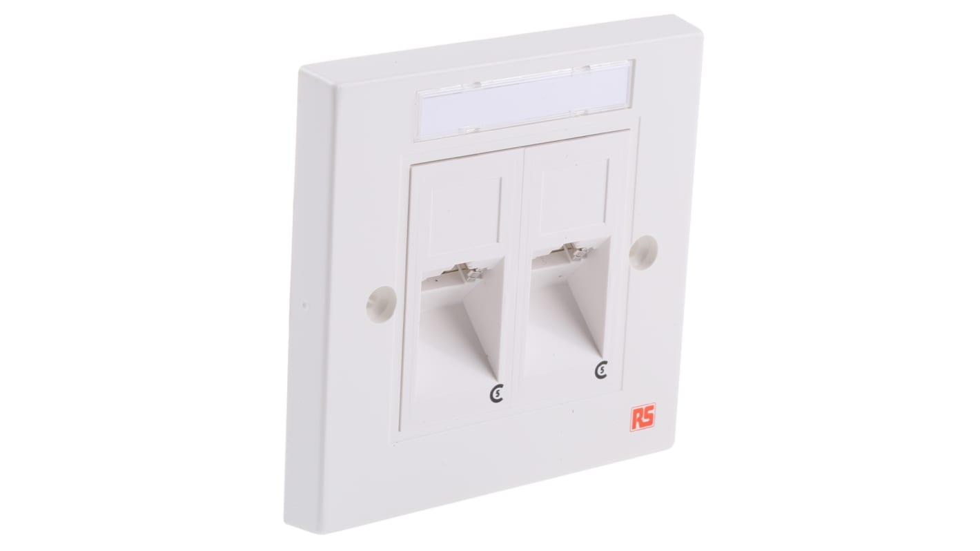 RS PRO 2位电话插座, RJ45接口, Cat5e网路
