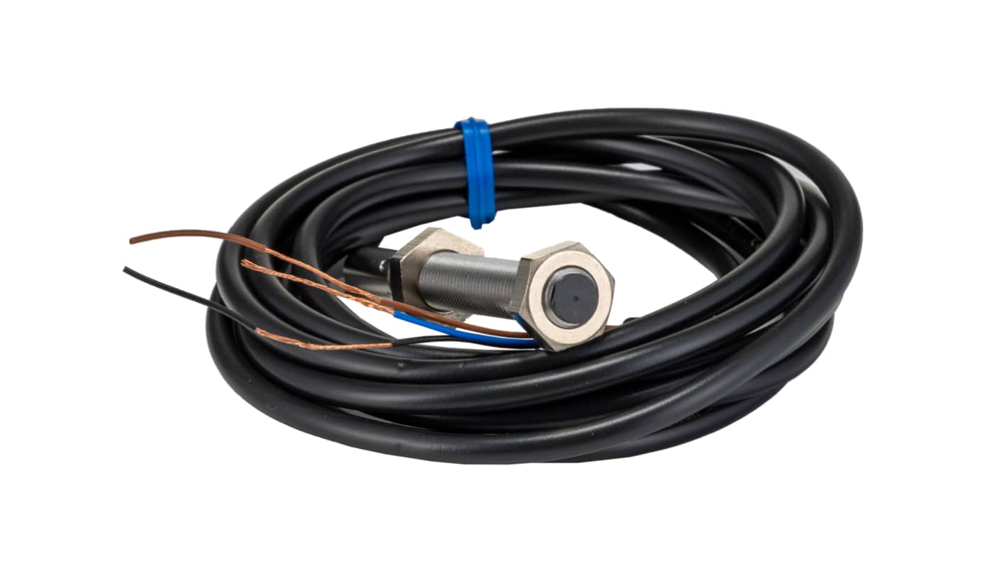 Omron Inductive Threaded Barrel Proximity Sensor, M8, 2 mm Detection, NPN NO, 10 → 30 V dc
