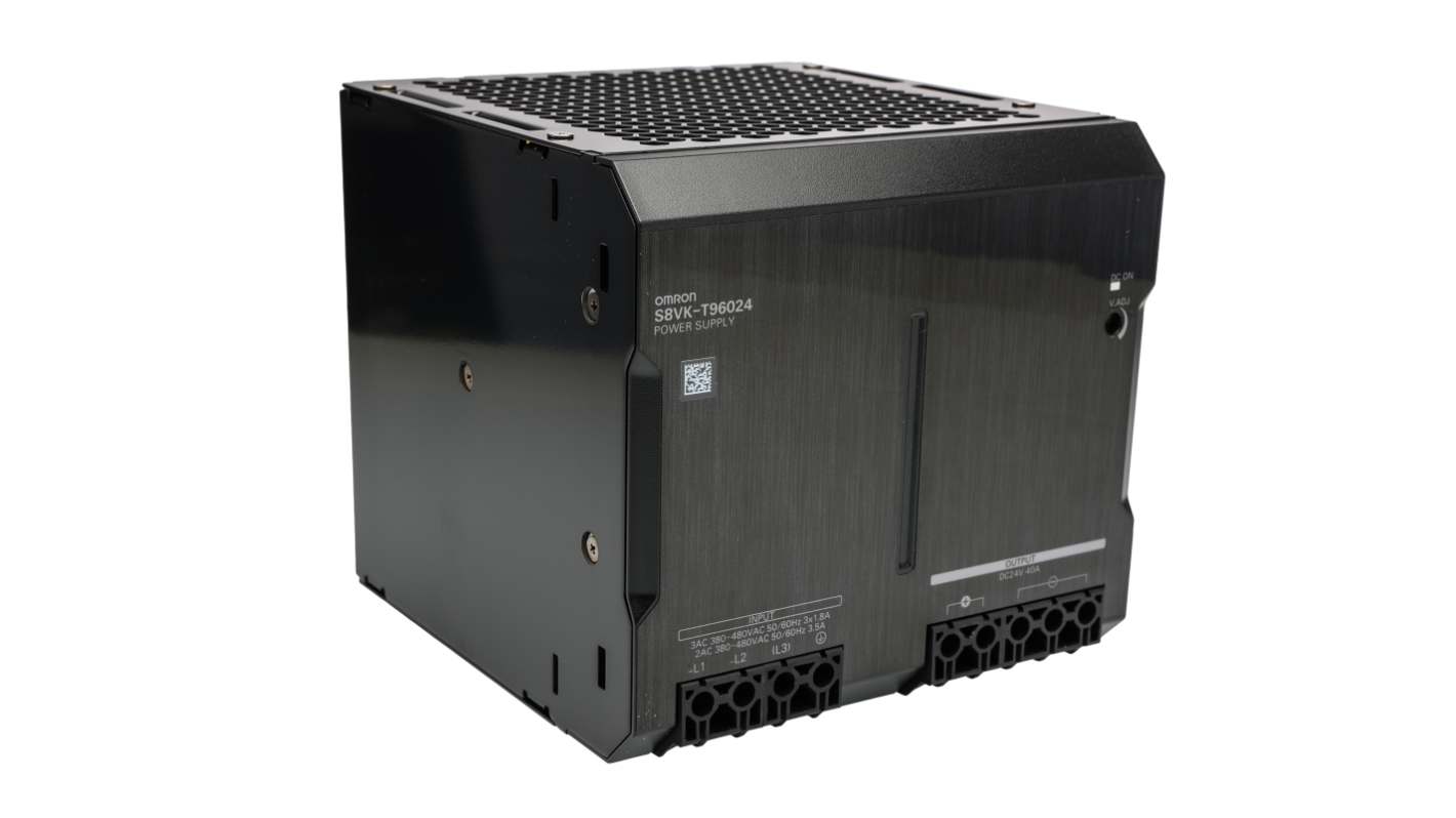 Alimentatore switching Omron S8VK-T96024-400, 960W, ingresso 480V ca, uscita 24V cc, 32A S8VK-T