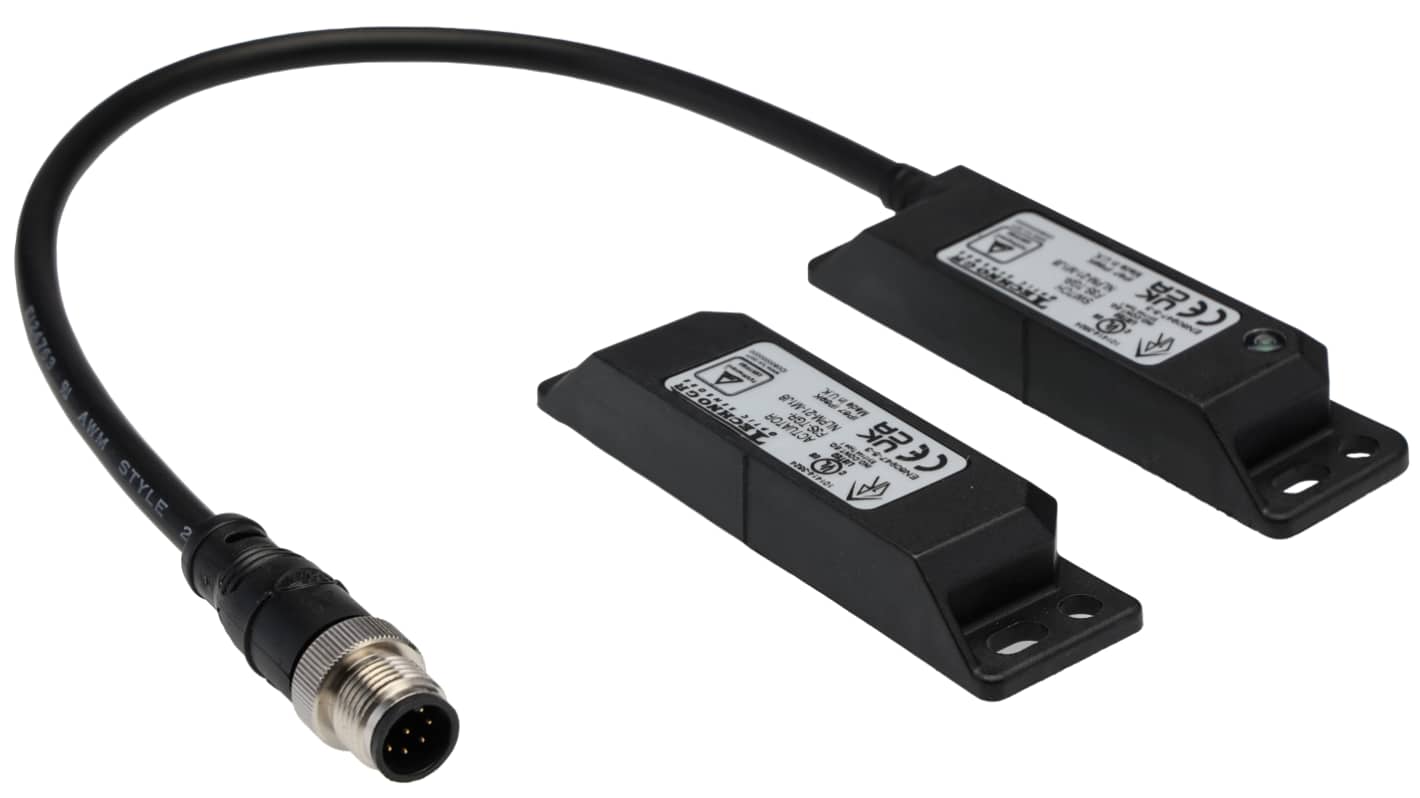 Omron F3S-TGR Series Magnetic Non-Contact Safety Switch, 24V dc, Plastic Housing, NO/2NC, M12