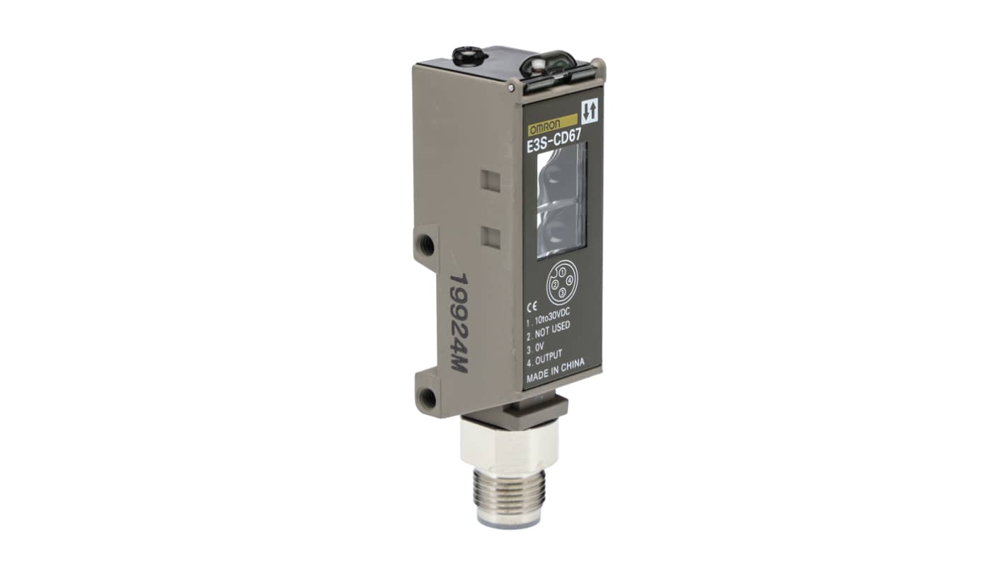 Sensore fotoelettrico Rettangolare Omron, a diffusione, rilevamento 2 m, uscita NPN/PNP