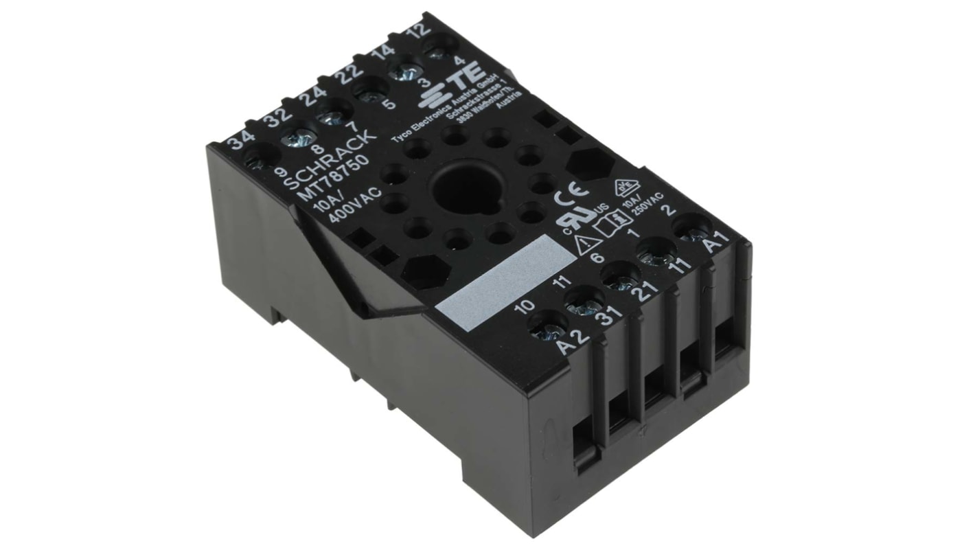 Relay Socket for use with MT Series 240V ac