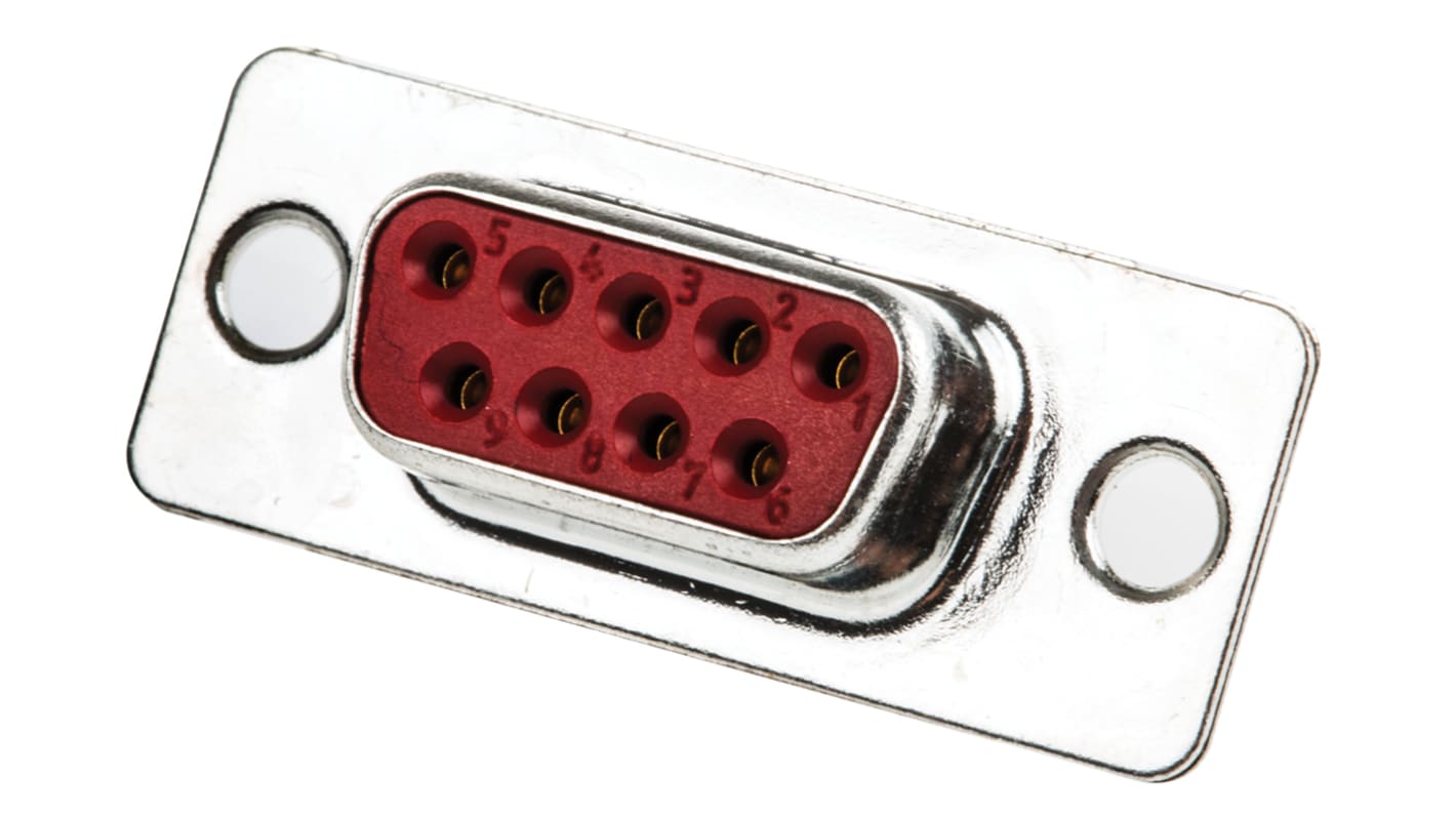 FCT from Molex 9 Way Panel Mount D-sub Connector Socket