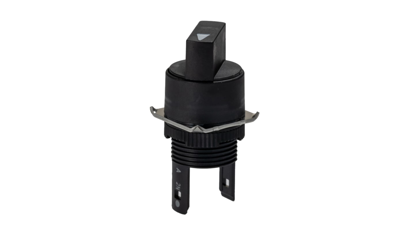 Omron 2档转换开关头, , Φ16mm开孔, 弹簧复位, A165S系列