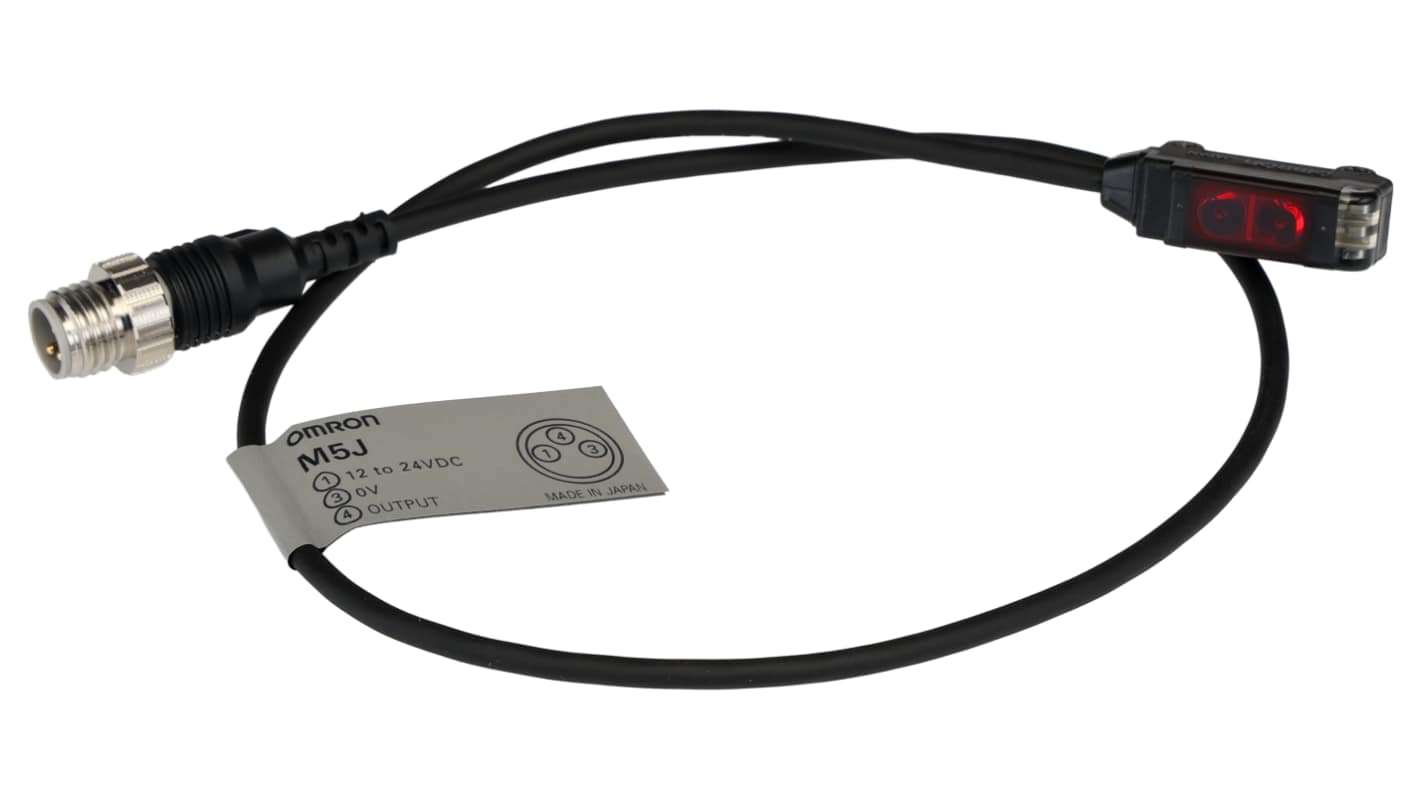 Omron Limited Reflective Photoelectric Sensor, Block Sensor, 30 mm Detection Range